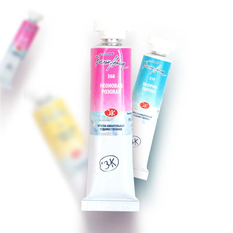 Russian white night watercolor paint 10ml Watercolor painting acuarelas palette art supplies