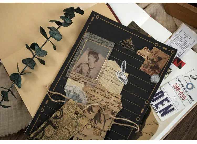 10 Pcs Junk Journal Large Size Retro Map Material Paper Diy Scrapbooking Collage Album Week Diary Decoration Background Paper