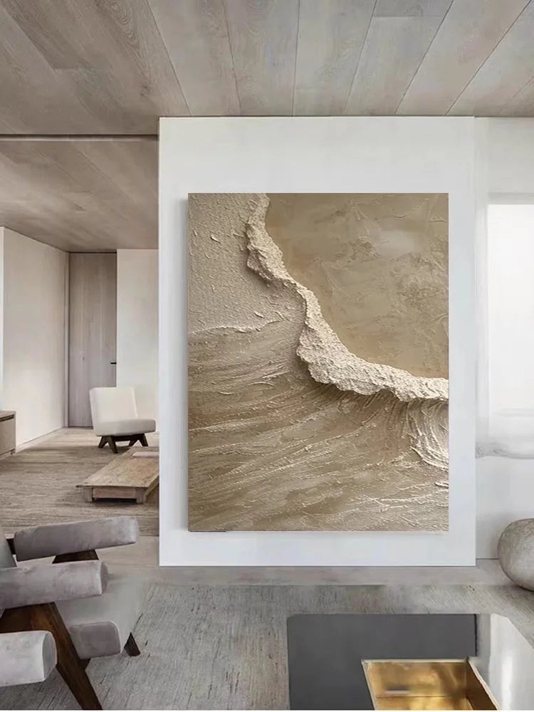 Wall Picture For Bedroom, Abstract With Heavy Texture canvas Painting, Palette Knife Canvas Art, Import Home Decor, No Framed