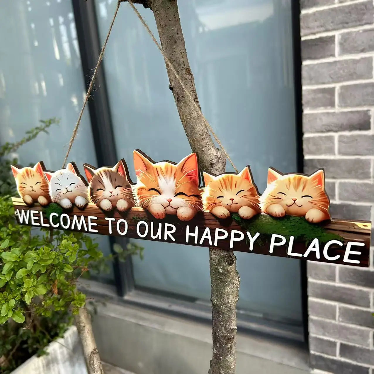 1pc Wooden Inspirational Hanging Festive Decor For Home & Gift 3D Wall Art With Rope For Room & Holiday Inspirational slogans