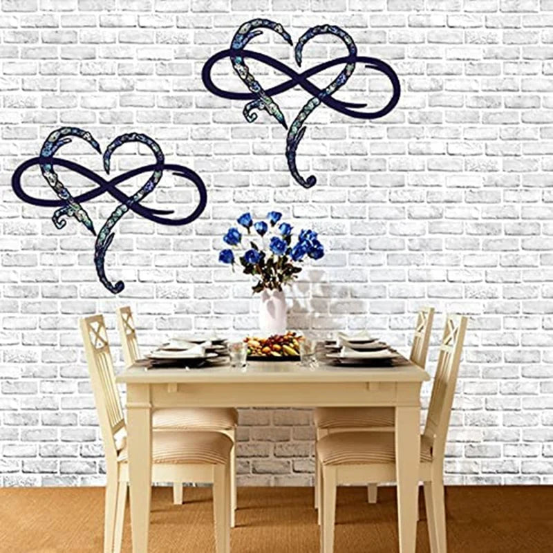 Especial Metal Wall Decoration Unique Design-Wall Art Room Decoration Eternal Love Infinite Heart Iron Art Decor Interior Decor