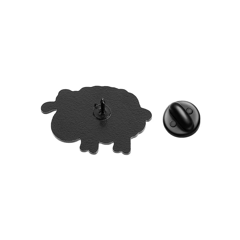 He Left The 99 to Rescue Me Christian Enamel Pins Christian Faith Jesus Sheep Brooch Bag Lapel Badge Jewelry Gifts for Friends