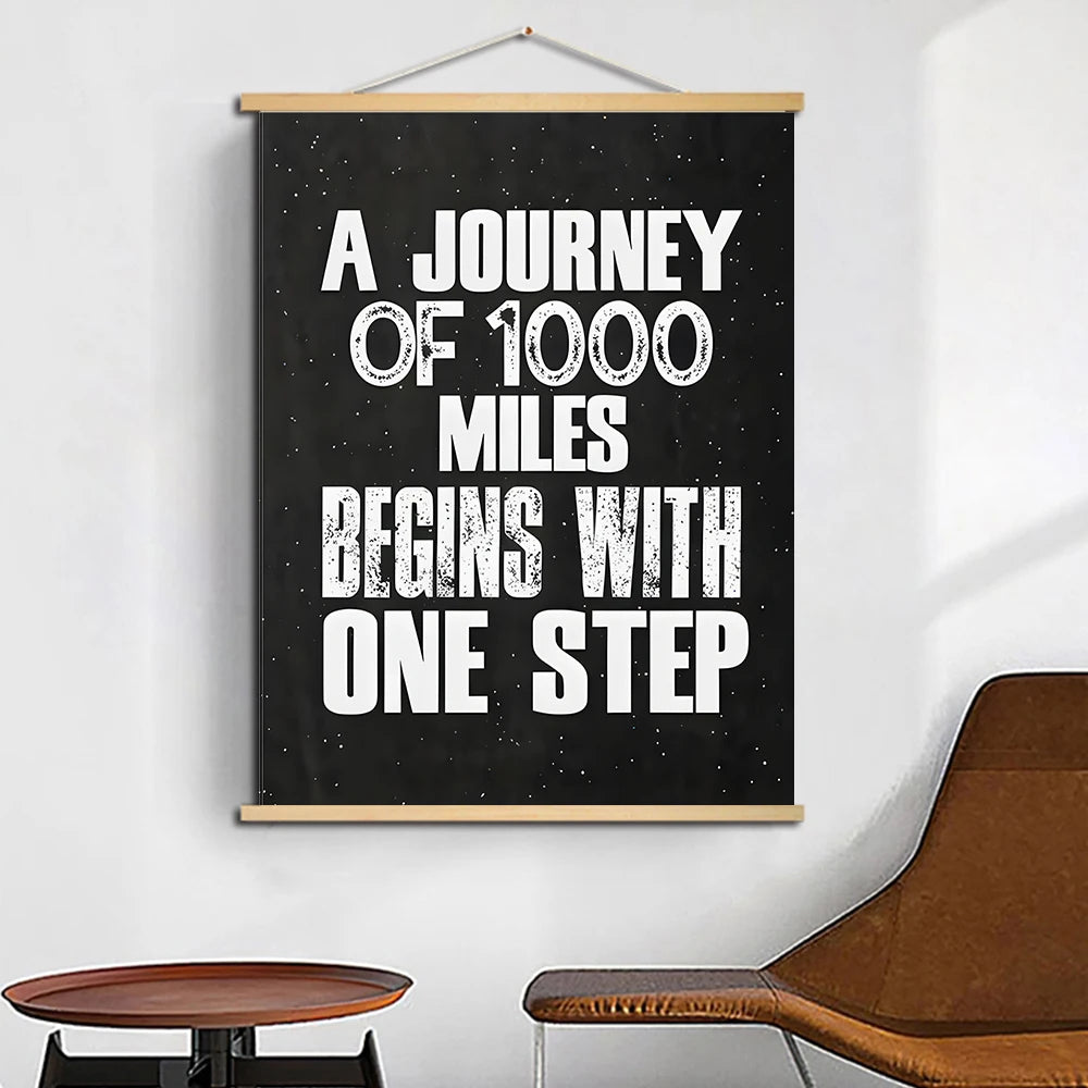Inspirational Wall Poster Positive Scrolls Canvas Painting Affirmation Art Dots For Classroom Office Decor Eid Al-Adha Mubarak