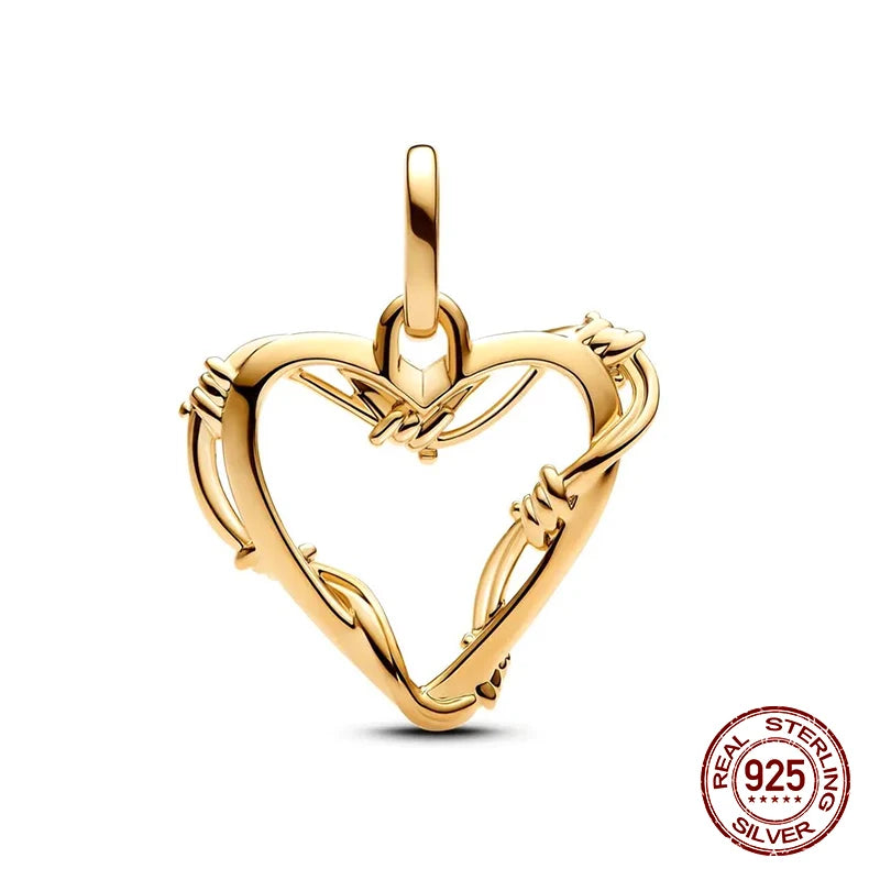Original Charms 925 Silver All Things Beautiful Charm Trio Charm Fit 3mm Original Bracelet For Women Diy Jewelry Gift New in Hot