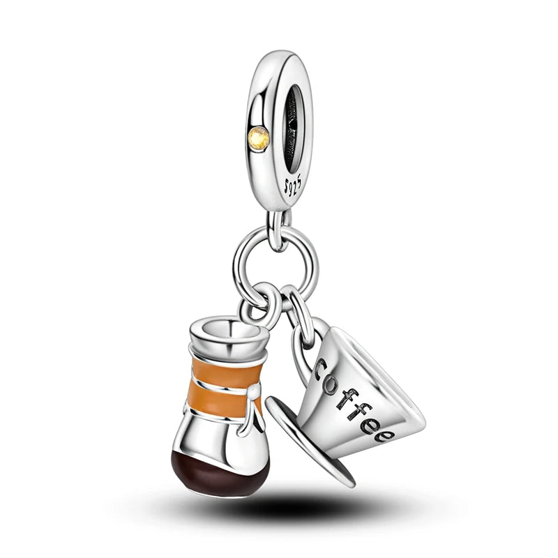 Charms Silver 925 Original Daily Necessities Pendant Charm Beads Fits Bracelet Necklace For Women Luxury DIY Jewelry Fine Gifts