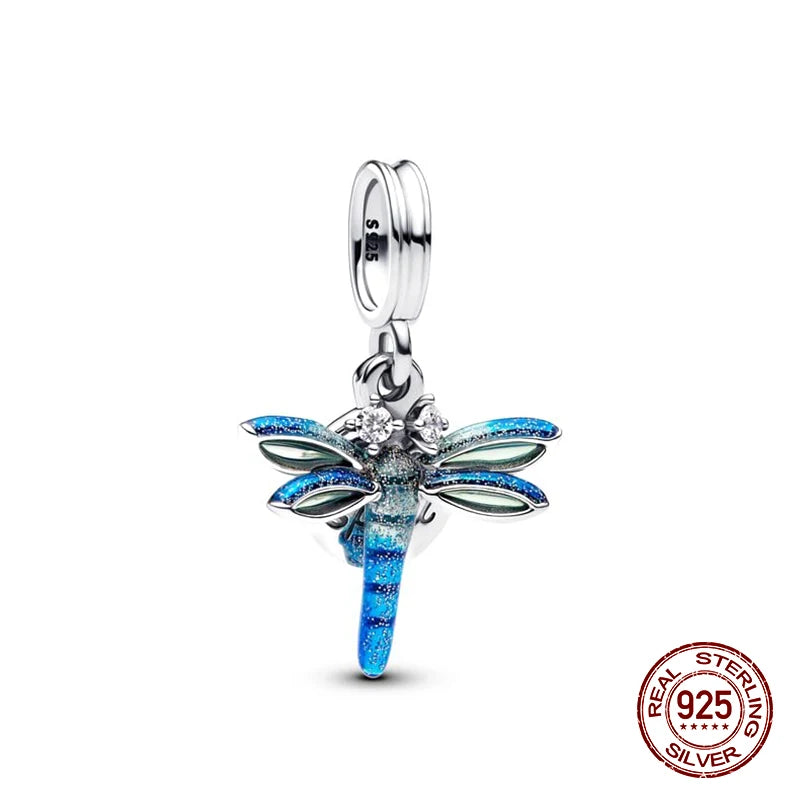 Original Charms 925 Silver All Things Beautiful Charm Trio Charm Fit 3mm Original Bracelet For Women Diy Jewelry Gift New in Hot