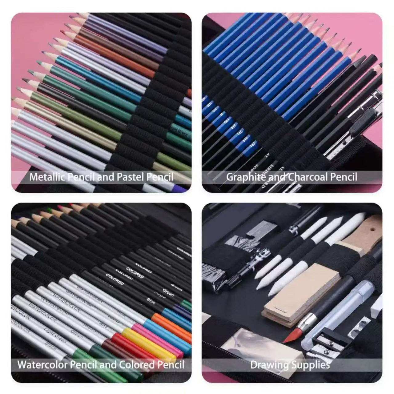 Art Painting Set 83pcs Art Sketching Set Color Lead Pencil High Quality Set Art Professional School Drawing Supplies