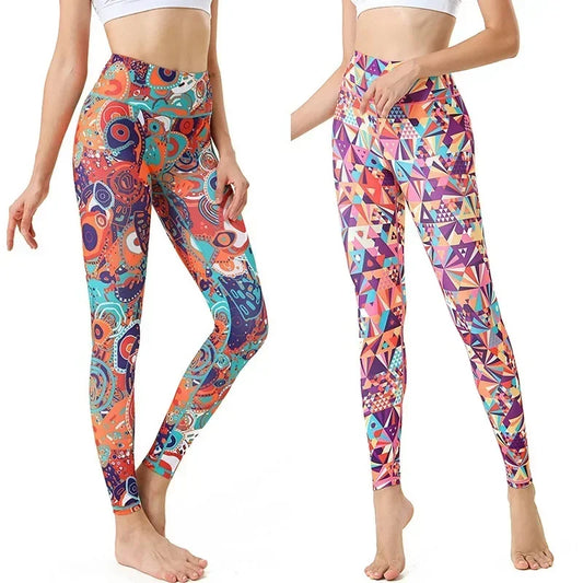 Cloud Hide Women Home Yoga Pants Fitness Gym Exercise Sports Leggings High Waist Sexy Long Print Tights Workout Running Trouser