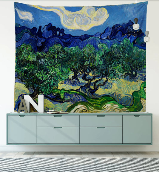 Van Gogh Art Tapestry Abstract Hippie Tapestry Vintage Aesthetics Tapestry Wall Hanging Tapestries Art Living Room Bedroom Dorm