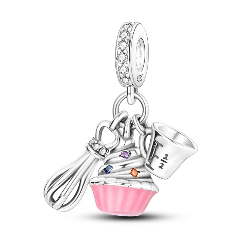 Charms Silver 925 Original Daily Necessities Pendant Charm Beads Fits Bracelet Necklace For Women Luxury DIY Jewelry Fine Gifts