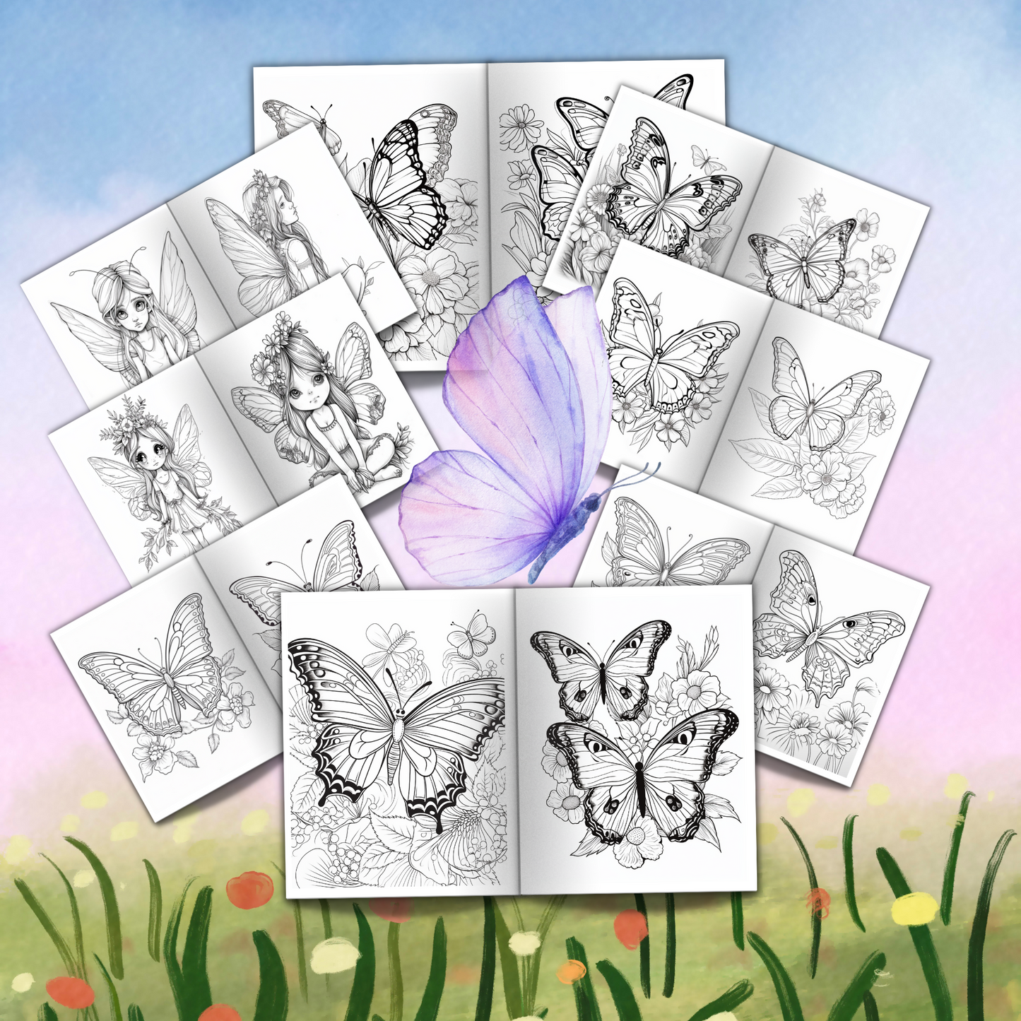 Coloring Book: Butterfly (Digital Product)