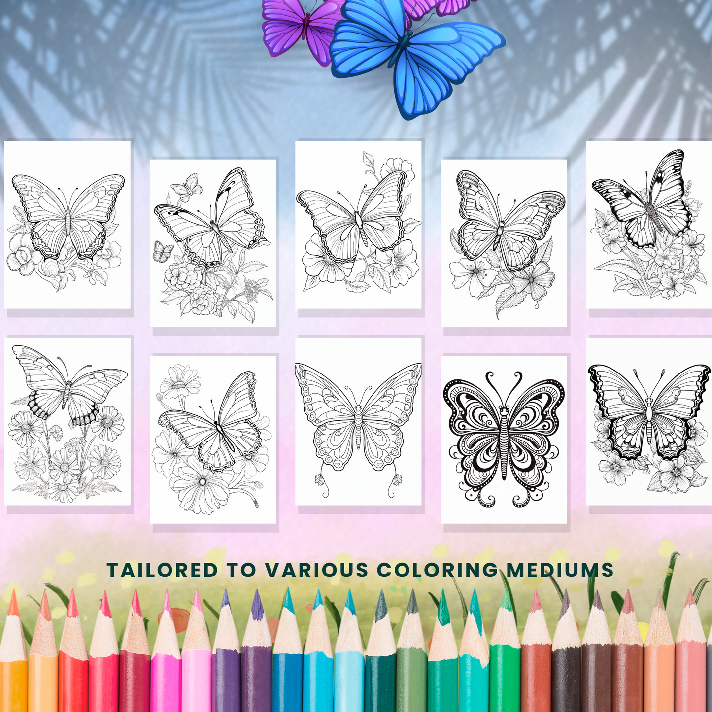 Coloring Book: Butterfly (Digital Product)