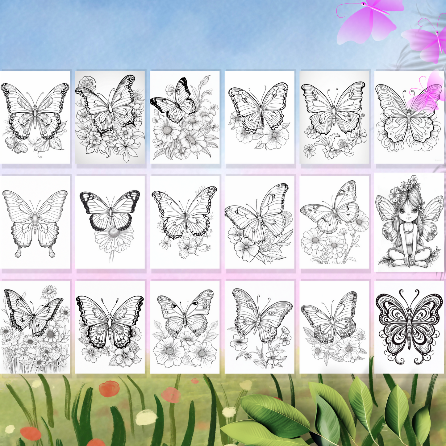 Coloring Book: Butterfly (Digital Product)