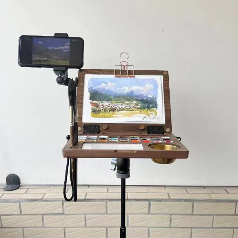 Walnut Color Palette Storage Box