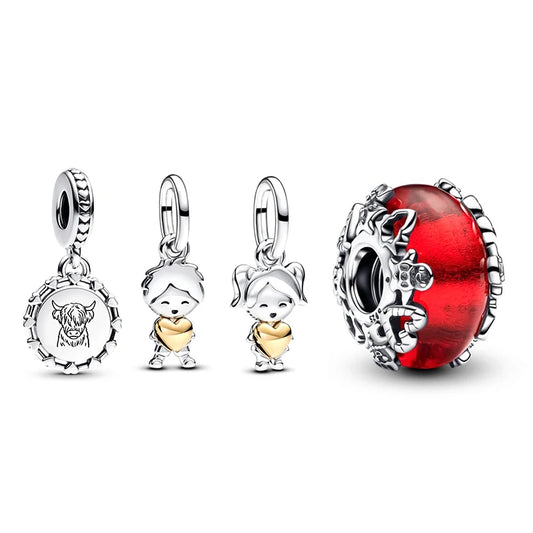 925 Silver Charms Fits Charm 3mm 925 Original Bracelet Necklace Womens Boys And Girls Charms DIY Fine Jewelry Gift 2025 New in