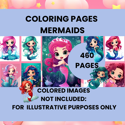 Coloring Book: Mermaids (Digital Product)