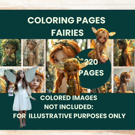 Coloring Book: Fairies (Digital Product)