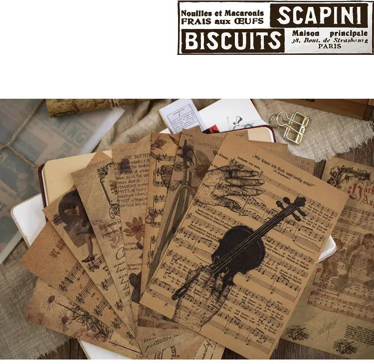 10 Pcs Junk Journal Large Size Retro Map Material Paper Diy Scrapbooking Collage Album Week Diary Decoration Background Paper