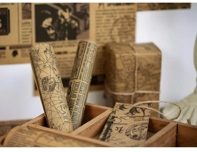 10 Pcs Junk Journal Large Size Retro Map Material Paper Diy Scrapbooking Collage Album Week Diary Decoration Background Paper