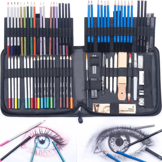 Art Painting Set 83pcs Art Sketching Set Color Lead Pencil High Quality Set Art Professional School Drawing Supplies