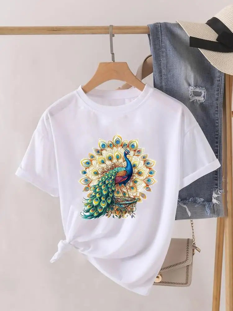 Sweet Cartoon Trend 90s Women Print Female Graphic T-shirts Fashion Clothing Lady Clothes Short Sleeve T Shirt Casual Tee