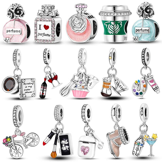 Charms Silver 925 Original Daily Necessities Pendant Charm Beads Fits Bracelet Necklace For Women Luxury DIY Jewelry Fine Gifts