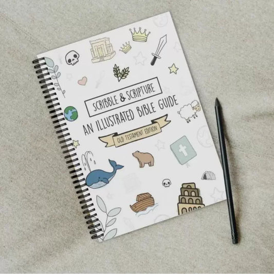 Doodle and Bible Guide Notebook, Inspirational Art And Exploration Journal