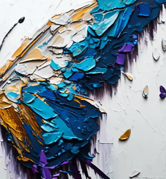 Scandinavian Classic Vintage Wall Art Abstract Butterfly Oil Painting Canvas Poster Prints Home Bedroom Living Room Decoration