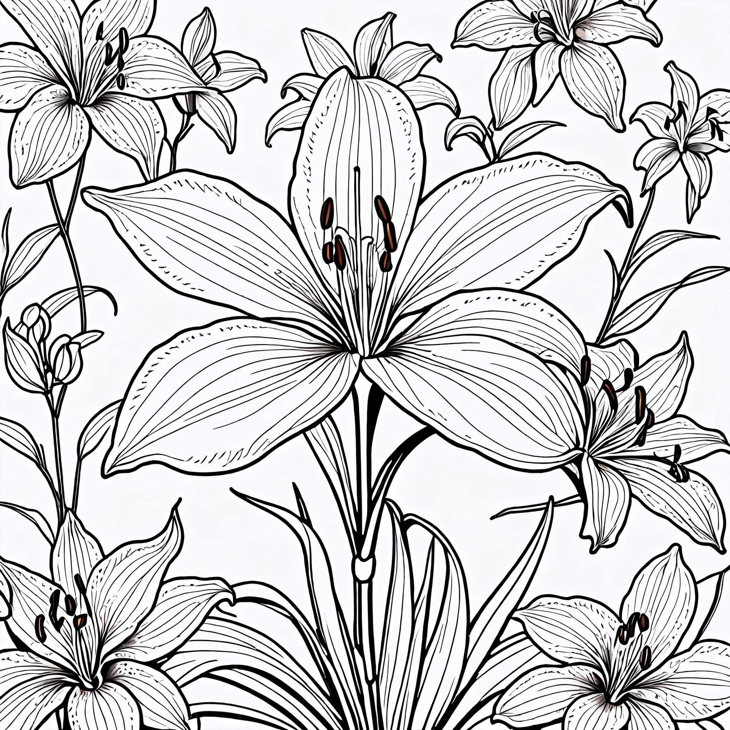 1pc Art Coloring Book 24Page Artistic Graphics Flower For Birthday Party Relieve Stress Kill Time Graffiti Painting Drawing Book