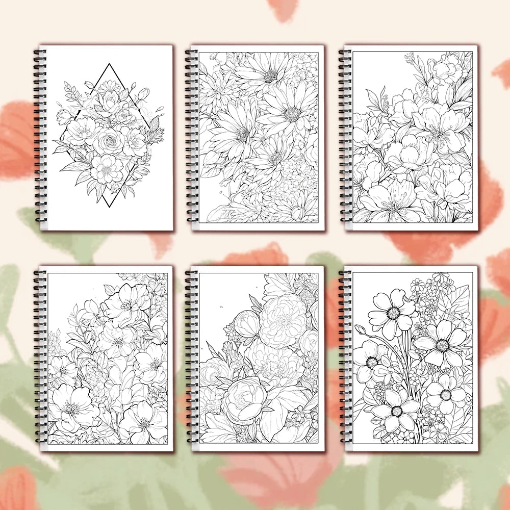 Women's Spiral Colouring Book - 30 Sheets 11.3x 8.3 inch, Stress Relief Colouring Book, Birthday Gift, Holiday Party Gift