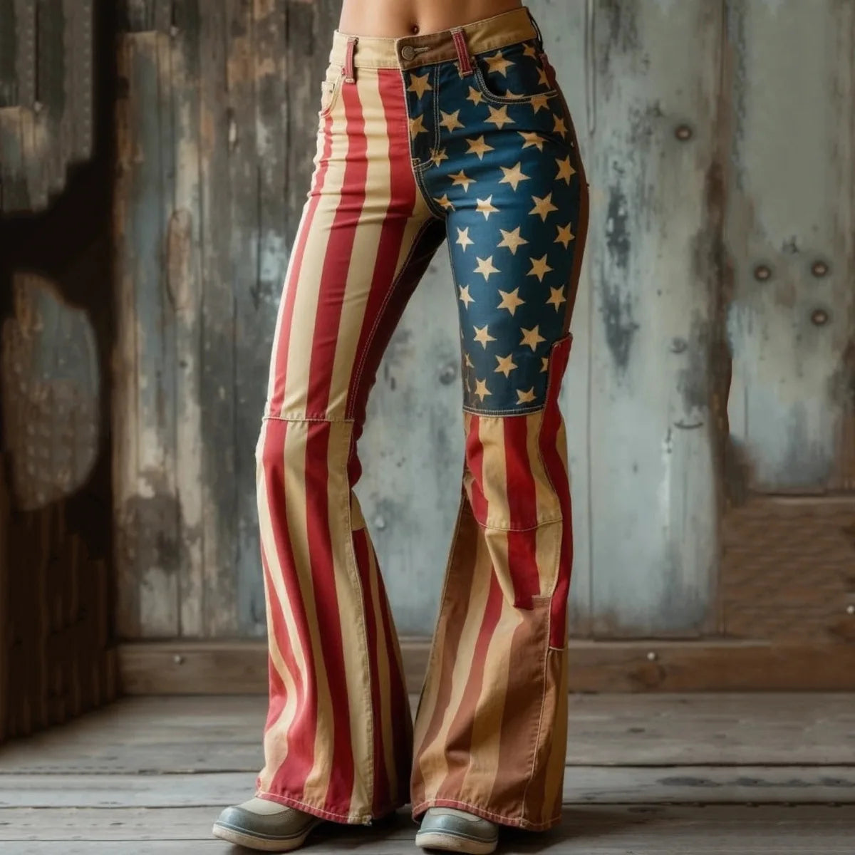 New 3D Digital Print Women's Flare Jeans High Waist Slim Fit Stretchy Denim Bell Bottom Pants Casual Trendy Daily Wear