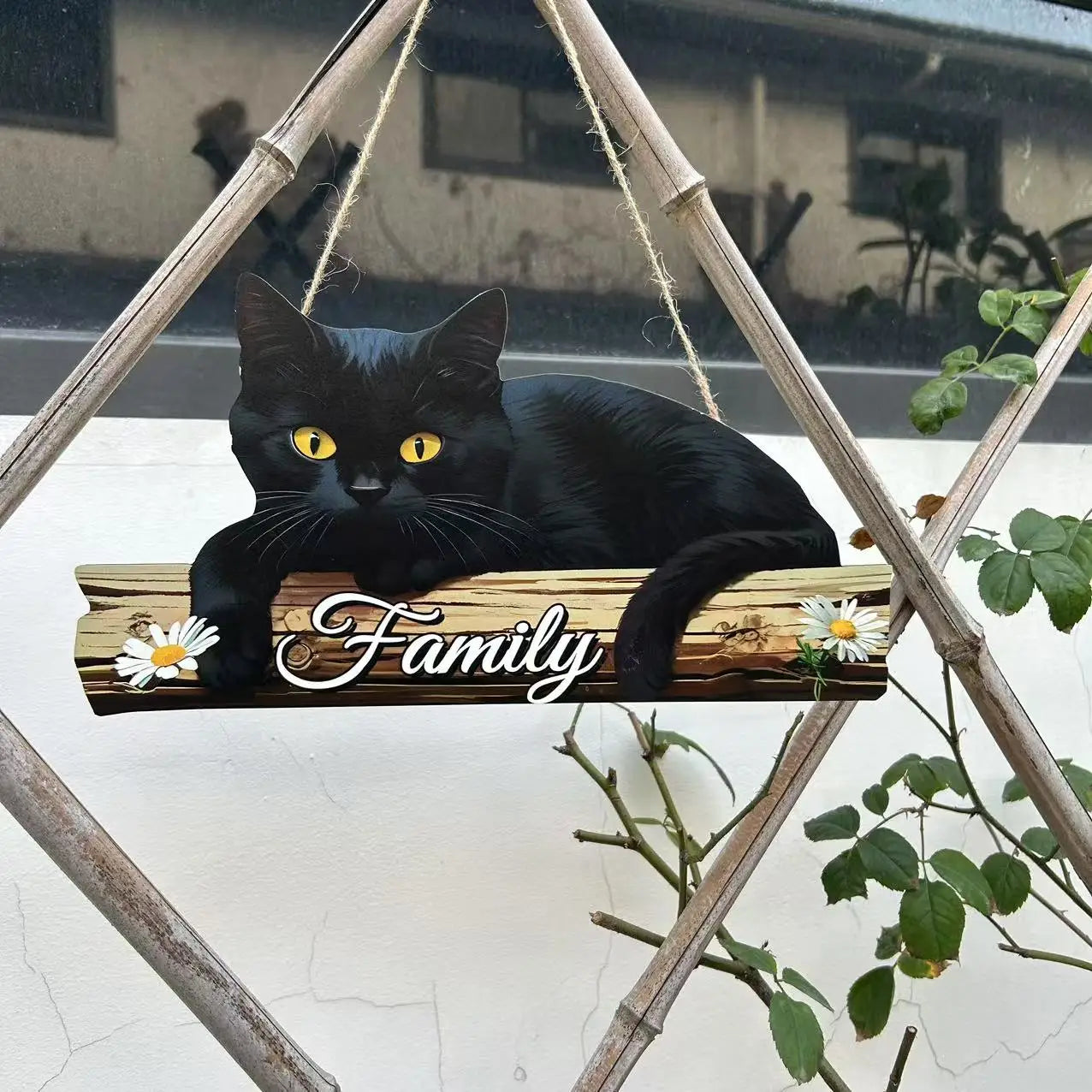 1pc Wooden Inspirational Hanging Festive Decor For Home & Gift 3D Wall Art With Rope For Room & Holiday Inspirational slogans