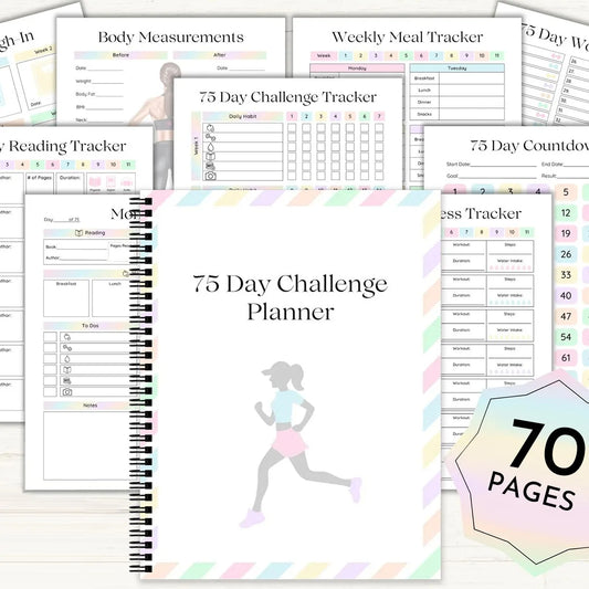 75-Day Multifunctional Goal Planner with Habit Trackers & Milestones