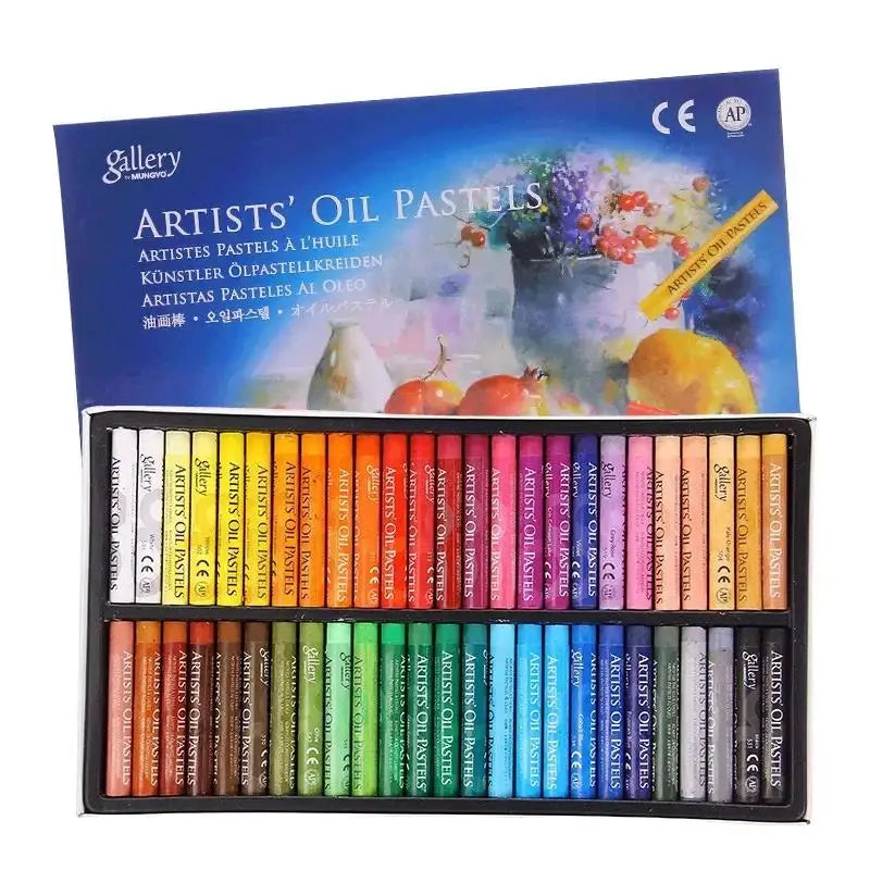 Artists' Soft Oil Pastels, Professional Set of 12/25/48 Assorted Color, Water-Soluble Non-toxic Drawing Supplies