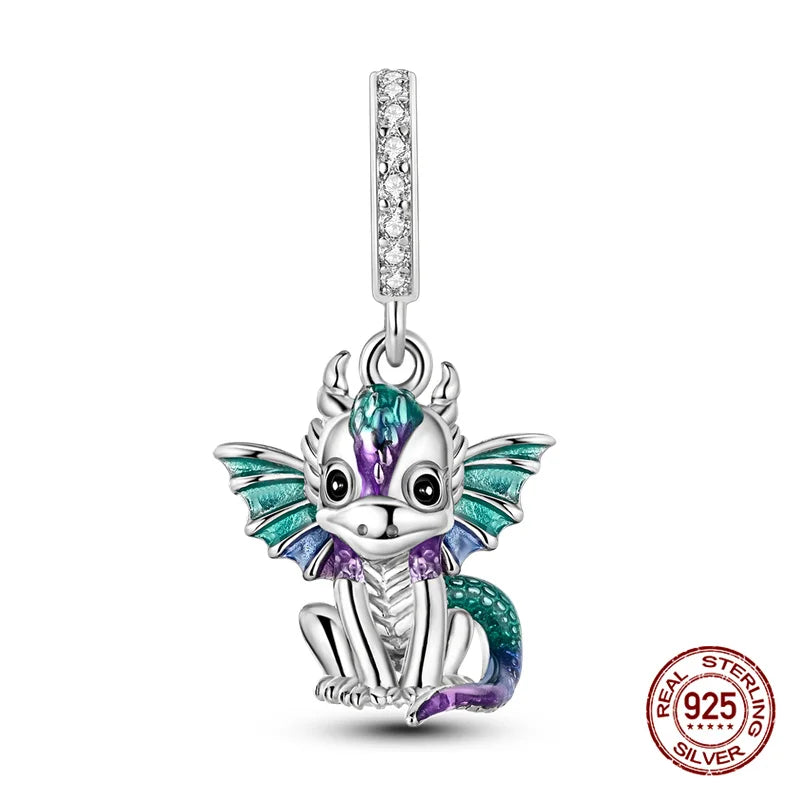 Original Charms 925 Silver All Things Beautiful Charm Trio Charm Fit 3mm Original Bracelet For Women Diy Jewelry Gift New in Hot