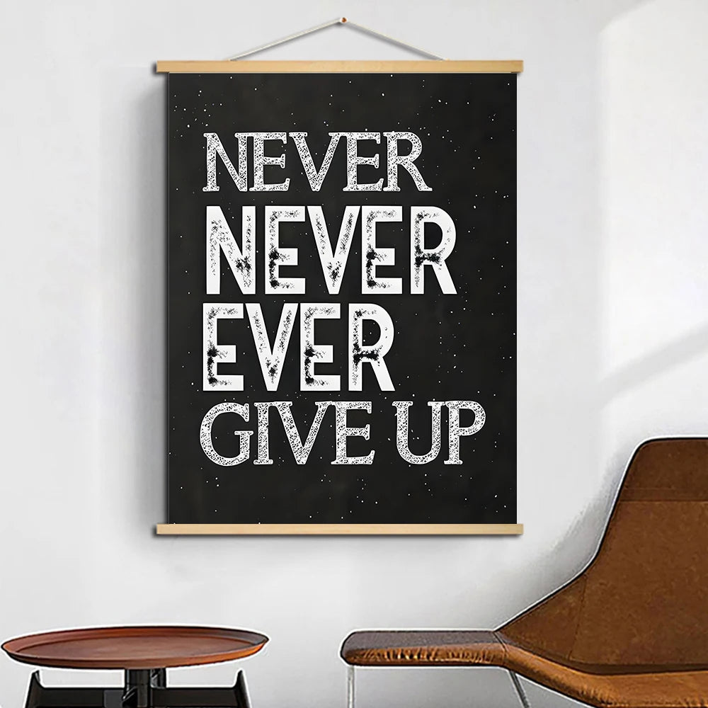 Inspirational Wall Poster Positive Scrolls Canvas Painting Affirmation Art Dots For Classroom Office Decor Eid Al-Adha Mubarak