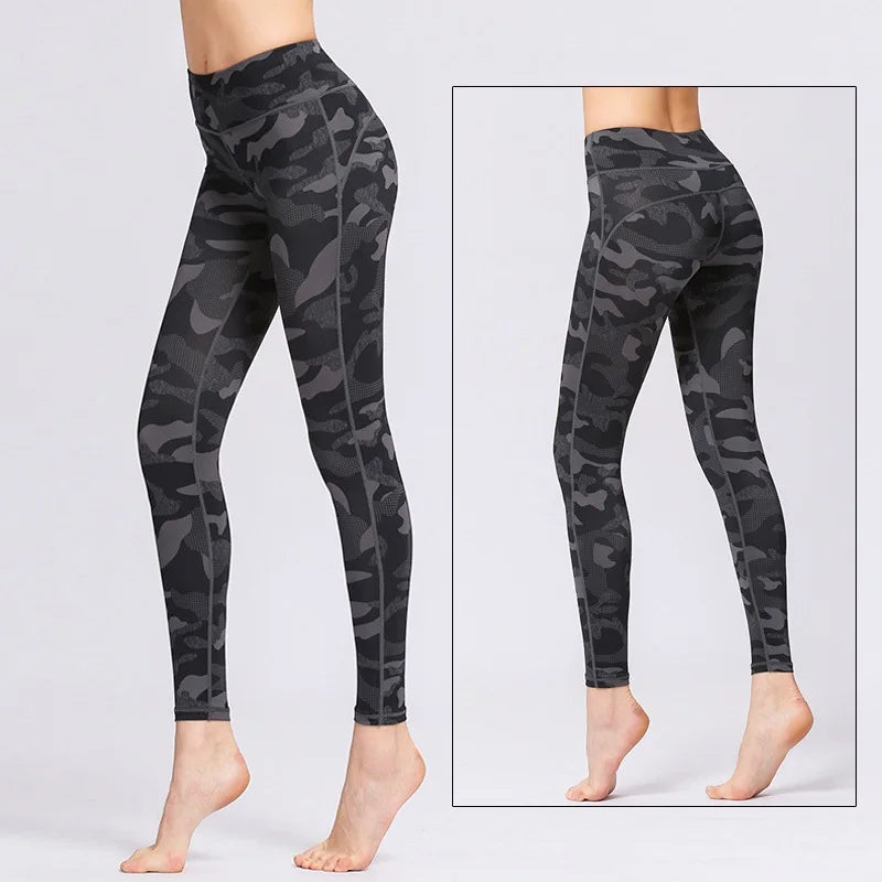 Cloud Hide Women Home Yoga Pants Fitness Gym Exercise Sports Leggings High Waist Sexy Long Print Tights Workout Running Trouser