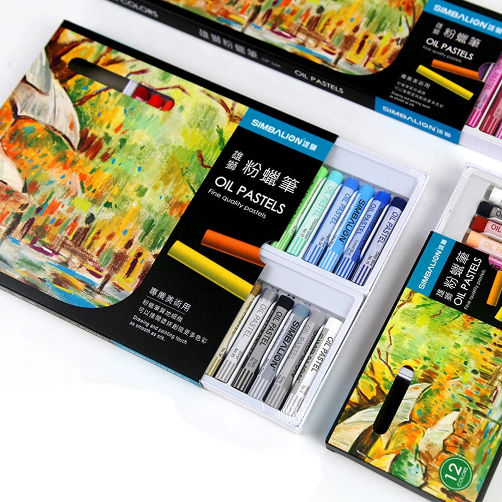 Professional Non Toxic Painting for Artists Drawing Beginners Oil Pastels Set Oil Pastel Stick Crayons Art Supplies