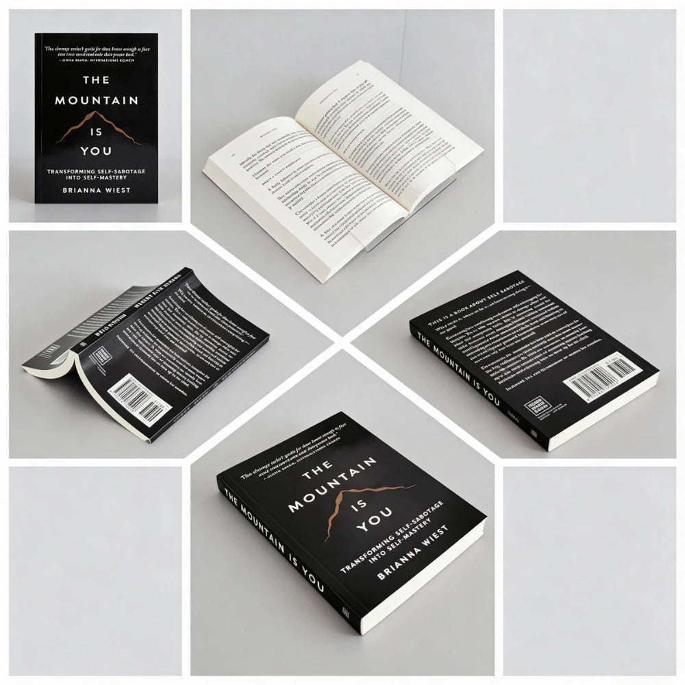 The Mountain Is You By Brianna Wiest - Guide for Self-Growth & Overcoming Inner Blocks (Personal Development)