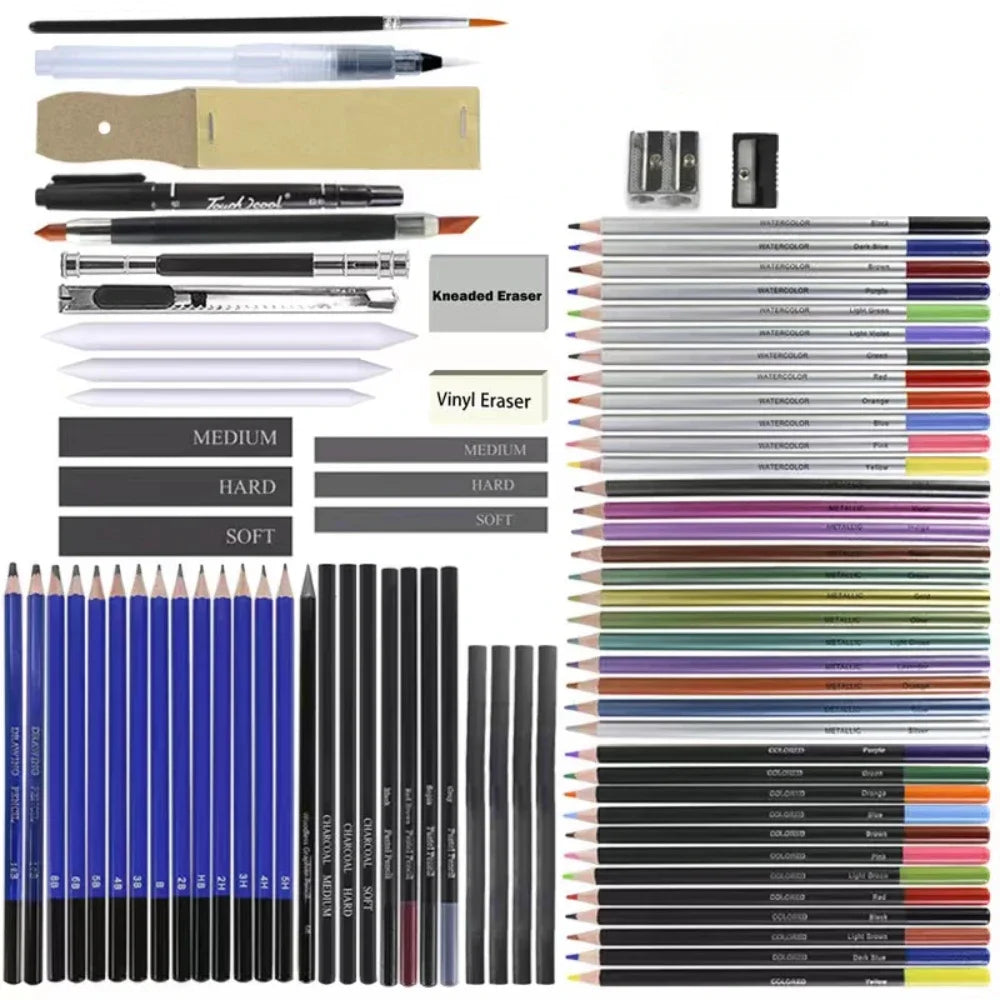 Art Painting Set 83pcs Art Sketching Set Color Lead Pencil High Quality Set Art Professional School Drawing Supplies