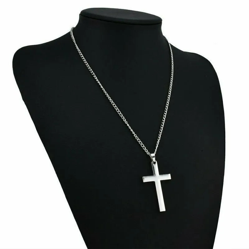 New Religion Christian Simple Necklace for Women Men Virgin Mary Jesus Cross Pendant Chains Fashion Jewelry
