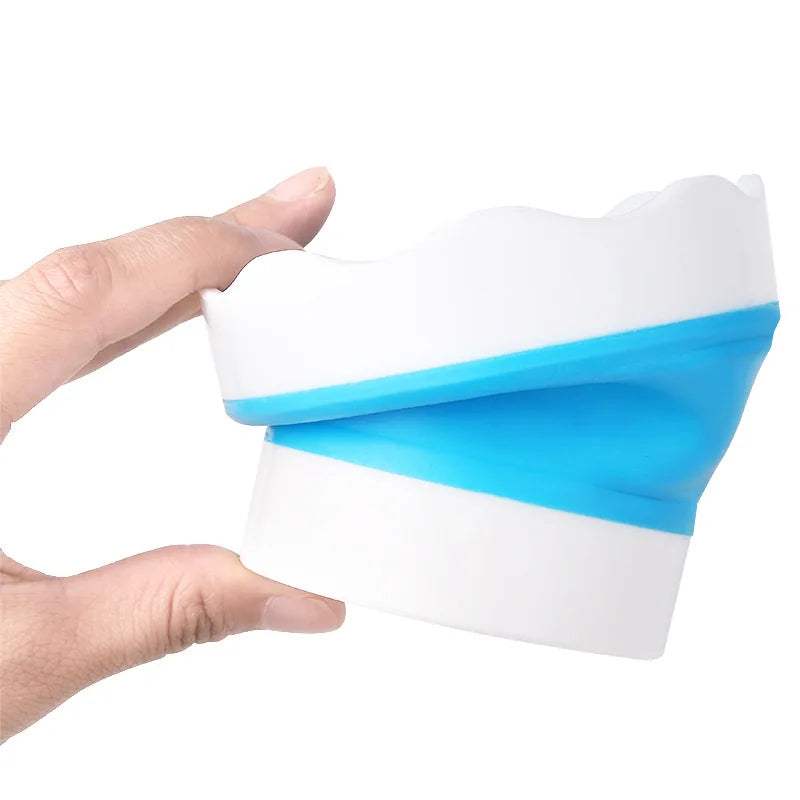Art Supplies Paint Brush Washer Holder Cleaner Silicone Mini Foldable Painting Water Cup Washing Bucket Basin