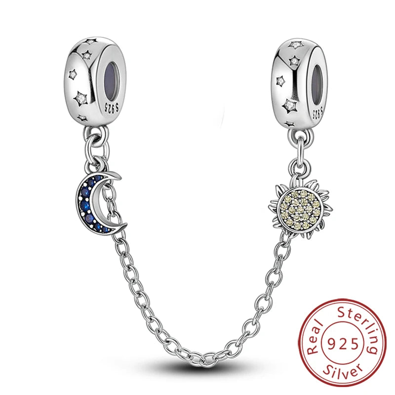 New 925 Sterling Silver Charms Pendant Sunflowers Heart Beads Fit Original Bracelets Charm DIY Jewelry Gifts Making