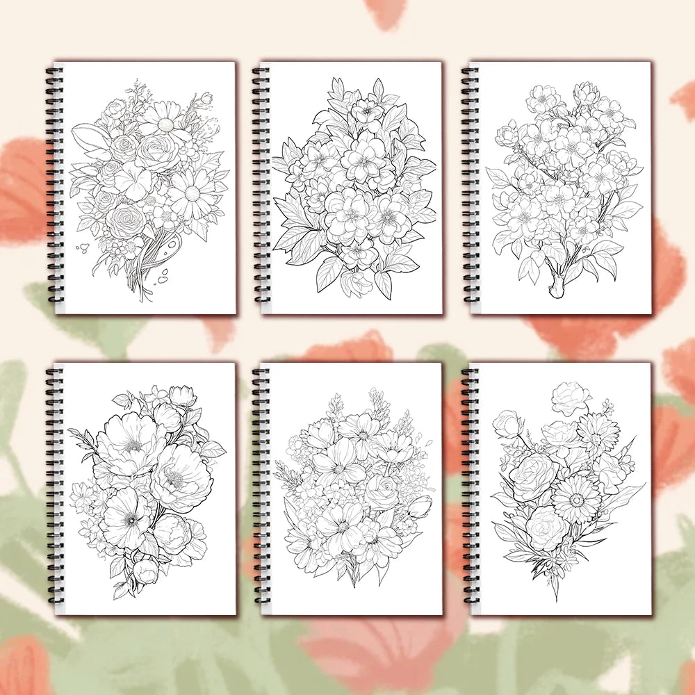 Women's Spiral Colouring Book - 30 Sheets 11.3x 8.3 inch, Stress Relief Colouring Book, Birthday Gift, Holiday Party Gift