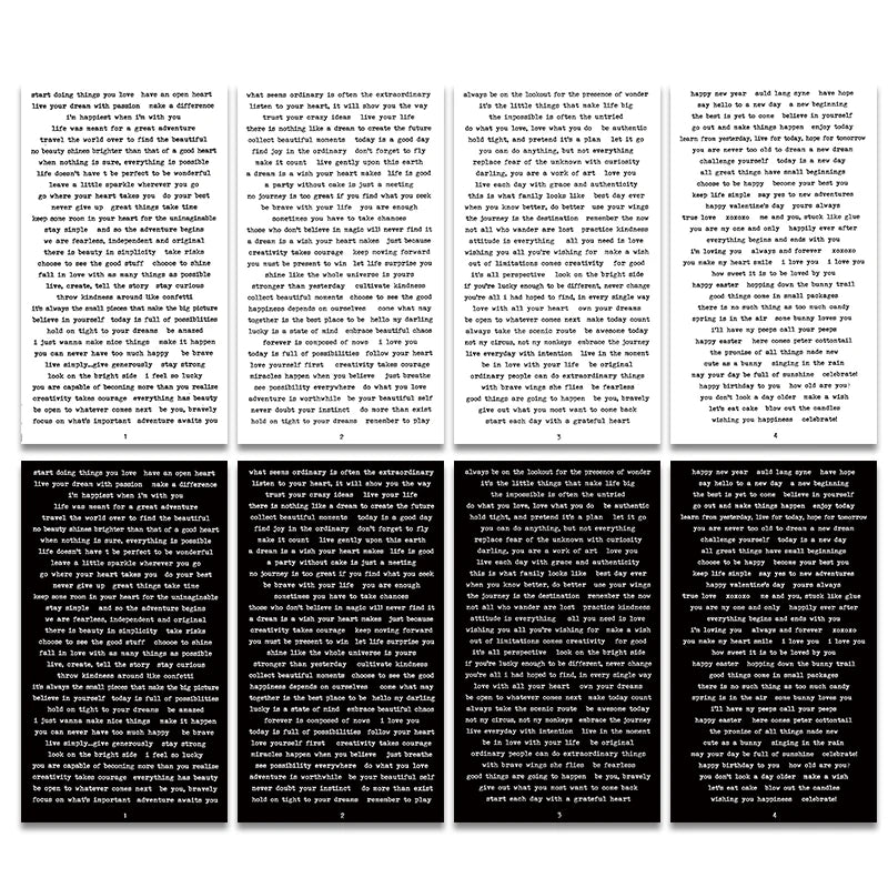 8 Sheet Quote Stickers for Journaling Small Talk Stickers Phrase Word Notebook DIY for Art  Journal  Collage Album Aesthetic