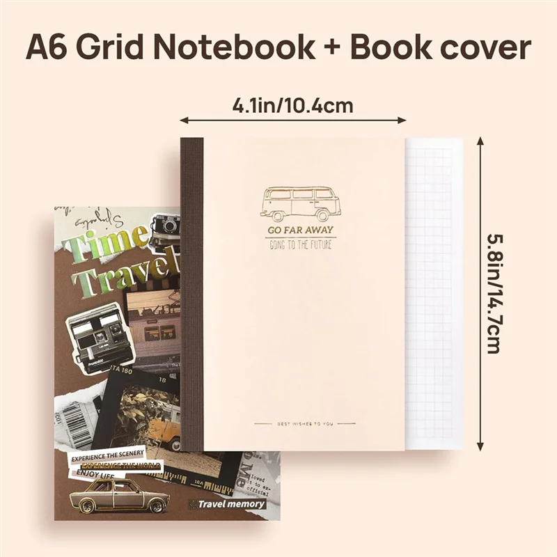 Scrapbook Photo Album Supplies Kit, Aesthetic Vintage Junk Journal Large Scrapbooking Paper, Sticker Pack,Travelerm12k