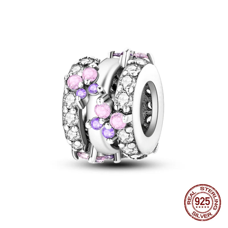 Original Charms 925 Silver All Things Beautiful Charm Trio Charm Fit 3mm Original Bracelet For Women Diy Jewelry Gift New in Hot