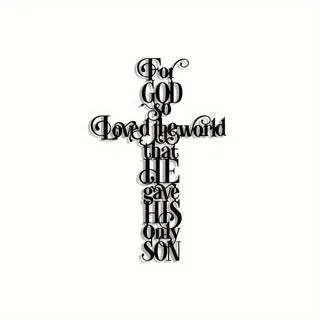 Iron Cross Wall Art| Inspirational Quotes Design| Multi-Purpose Decoration for Home, Office, Terrace, Cafe, Hallway| Ideal for H