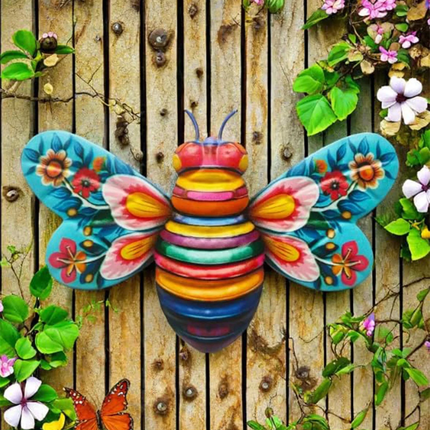 Beautiful Iron  Hanging Metal Wall Decor s Wall Art Outdoor Decoration for Courtyard Garden Kindergarten Lawn