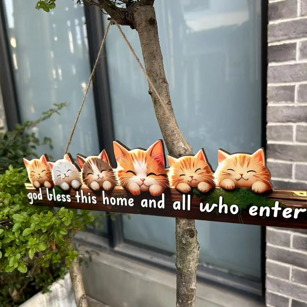 1pc Wooden Inspirational Hanging Festive Decor For Home & Gift 3D Wall Art With Rope For Room & Holiday Inspirational slogans